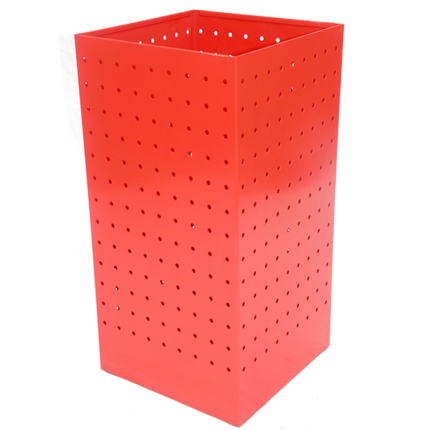 Papeleira quadrada de chapa perfurada em aço com pintura epoxy a qualquer cor