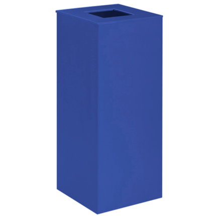 Papeleira quadrada em chapa de aço com pintura epoxy a qualquer cor