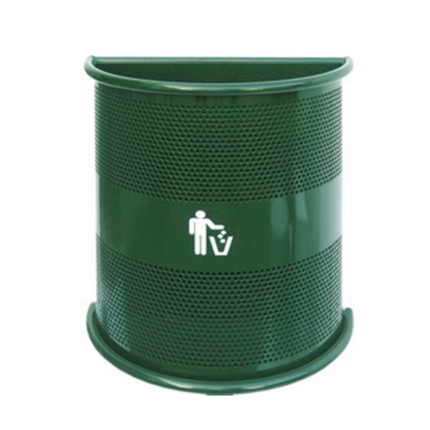 Papeleira mural semi-circular em chapa de aço perfurada com pintura epoxy a qualquer cor